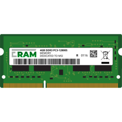 Pamięć RAM 4GB DDR3 do płyty Workstation/Desktop Z170A SLI PLUS (MS-7998) Intel-Series Unbuffered PC3-12800U